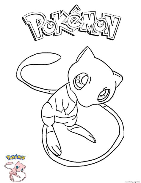 Mew Coloring Pages